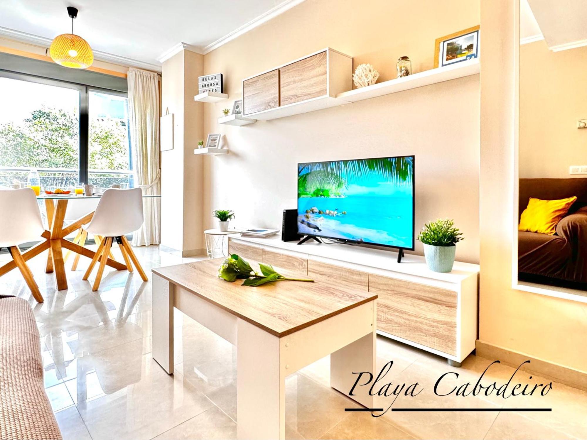 Apartamento Playa Cabodeiro, En A Illa De Arousa Ngoại thất bức ảnh